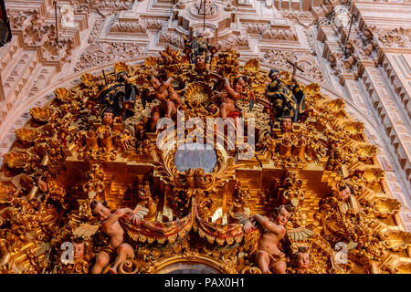 TAXCO, MEXICO - OCT 28, 2016: Interior of the Church of Santa Prisca ...