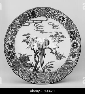 Plate. Culture: Japan. Dimensions: Diam. 12 3/4 in. (32.4 cm). Date: 19th century. Museum: Metropolitan Museum of Art, New York, USA. Stock Photo