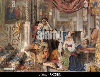 Pilgrim Romy John Frederick Lewis’ 'Roman Pilgrims' depicts a group of pilgrims in ...