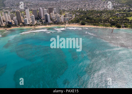 Honolulu Aerial Stock Photo