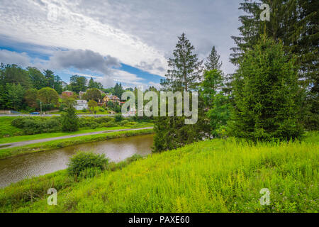 The Blackwater River in Thomas, West Virginia Stock Photo