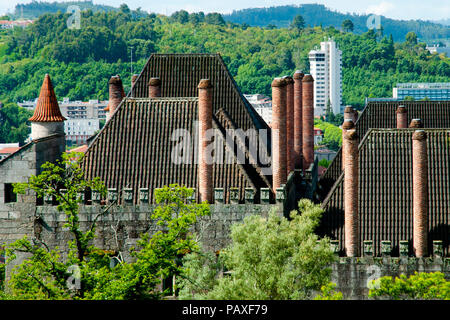 Palace of the Dukes of Braganza - Guimaraes - Portugal Stock Photo