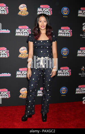 LOS ANGELES - JUN 22: Haley Tju At The 2018 Radio Disney Music Awards ...