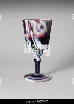 Goblet. Culture: American. Dimensions: H. 6 3/8 in. (16.2 cm). Maker: Challinor, Taylor and Company (1866-1891). Date: 1870-90. Museum: Metropolitan Museum of Art, New York, USA. Stock Photo