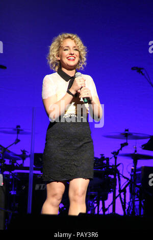 NEW YORK, NY - NOVEMBER 18: (Embargoed  Till December 8, 2015) - 5th Annual 'Cyndi Lauper And Friends: Home For The Holidays' Benefit Concert on November 18, 2015 in New York City.   People:  Cam Stock Photo