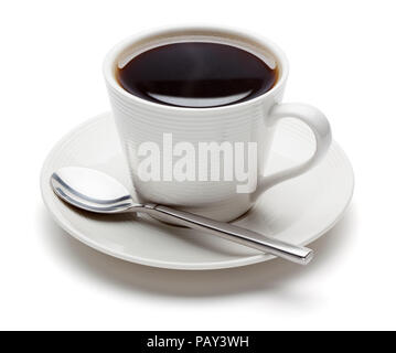 Cup of coffee, isolated on the white background, clipping path included. Stock Photo