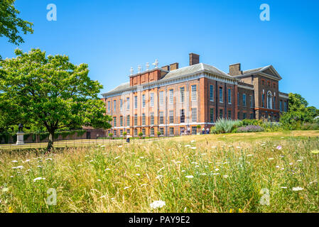 facade view of kensington palace in london Stock Photo