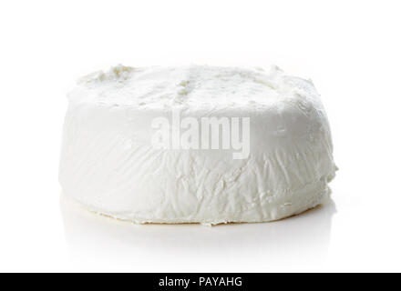 Goat cheese isolated on white background Stock Photo