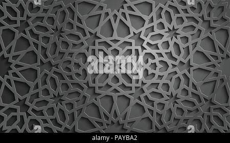 3d arabic background. Islamic geometric pattern Stock Vector Image & Art -  Alamy
