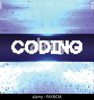 Programming code abstract technology background of software developer and Computer script Stock Vector