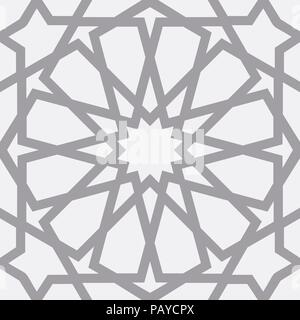 Islamic pattern . Seamless arabic geometric pattern, east ornament, indian ornament, persian motif, 3D. Endless texture can be used for wallpaper, pattern fills, web page background . Stock Vector