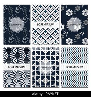 Set of geomatric patterns , abstract design poster, cover, design. Vector illustration. Lorem ipsum Stock Vector