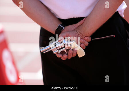 Starter with a starting pistol Stock Photo