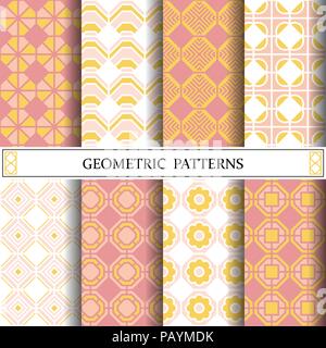 octagon geometric vector pattern for web page background Stock Vector