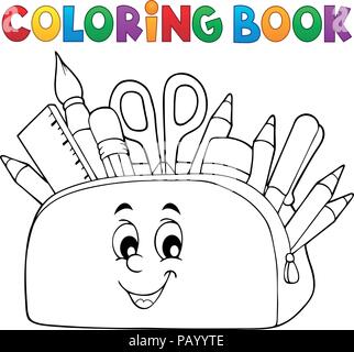 Coloring book tools theme 1 Stock Vector Image & Art - Alamy