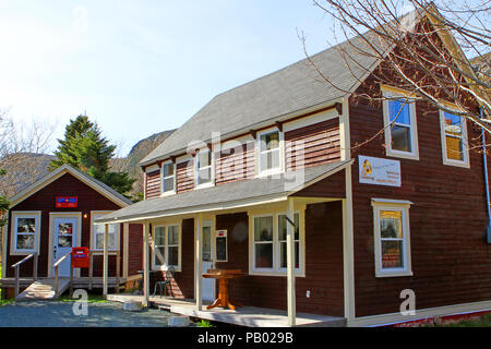 Petty Harbour,  and restaurant in the Village of Chafe's Landing in Newfoundland, Canada Stock Photo