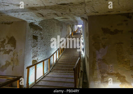 Inside the tomb of Merneptah or Merenptah (KV8) in the Valley of the Kings, Thebes, Luxor, Egypt, Africa Stock Photo