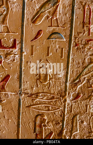 Inside the tomb of Merneptah or Merenptah (KV8) in the Valley of the Kings, Thebes, Luxor, Egypt, Africa Stock Photo