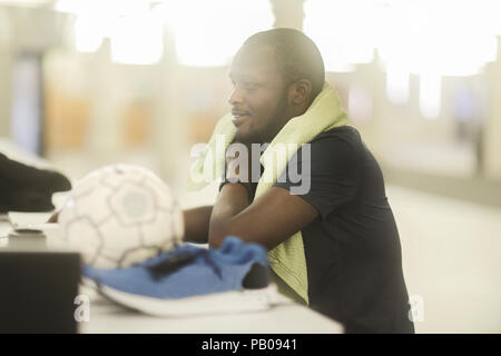 Business Man Sitting At His Desk Next To Secretary Work Communication 