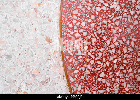 Terrazzo polished stone floor and wall pattern and color surface marble and granite stone, material for decoration background texture, interior design Stock Photo