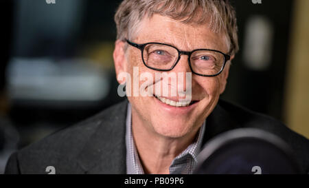 Bill Gates on Desert Island Discs Stock Photo