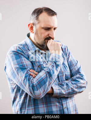 Portrait of worried man Stock Photo