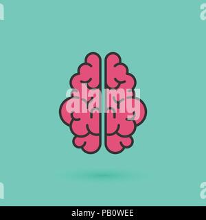 Creative brain icon concept for business illustration. Concept web design elements brain symbol for your logo, app, UI. Vector EPS 10 Stock Vector