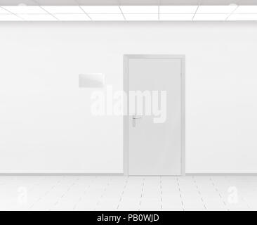 Blank Glass Name Plate Design Mockup Near Door 3d Render Door Sign Mock Up Template On Entry In Cabinet Office Hall Interior With Nameplate On Door Stock Photo Alamy