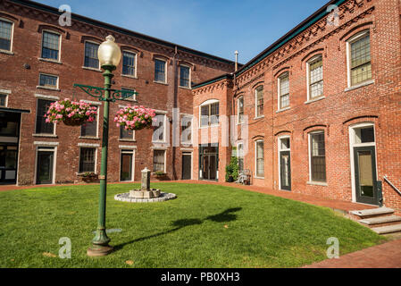 The old and historical Mill in Amesbury, Massachussets, USA Stock Photo