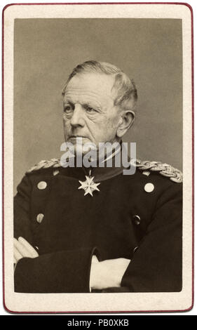 Helmuth Karl Bernhard, graf von Moltke, (1800-91), or Helmuth von Moltke the Elder, German Field Marshal and Chief of Staff of the Prussian Army, Portrait , 1870's Stock Photo