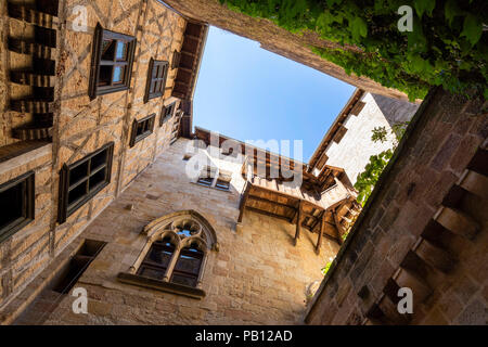 Square of Tower of Griffon,Figeac, Lot department, Occitanie, France Stock Photo