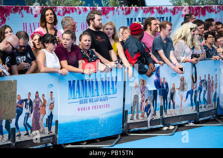 Mamma Mia! Here We Go Again - UK Premiere - Red Carpet Arrivals Stock Photo
