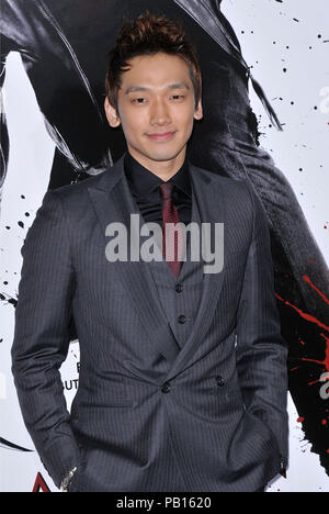 Rain Raizo The Premiere of 'Ninja Assassin' held at Grauman's