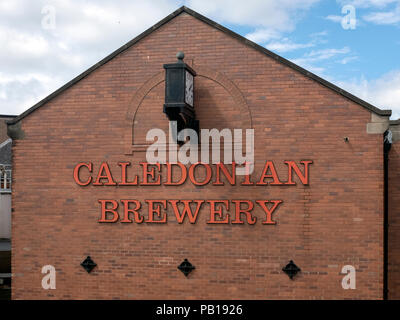 The Caledonian Brewery, Slateford Road, Edinburgh, Scotland, United Kingdom. Stock Photo
