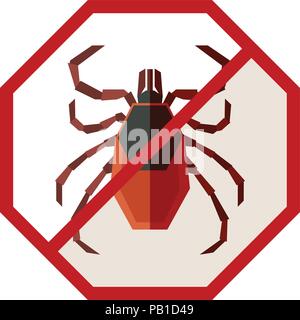 Flat geometric sign with Tick Stock Vector