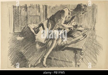 English: Louis de Fourcaud (1851-1914) John Singer Sargent -- American  painter 1884 Musée d'Orsay, Paris Oil on canvas 60 x 49.7 cm Inscribed: A  Fourcaud témoignage d'amitié John S. Sargent 1884. [Fourcaud