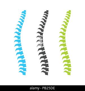 Spine Graphic Set Vector Symbol Design Template Stock Vector