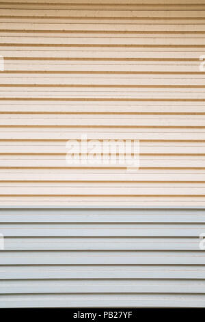 Beige and gray color shutter door background Stock Photo