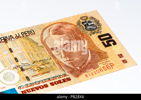 50 soles nuevos bank note. Soles nuevos is the national currency of Peru  Stock Photo - Alamy
