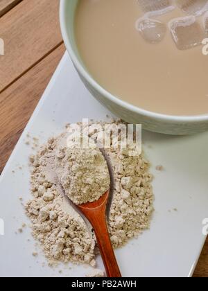 Korean traditional drink powder made of mixed grains Stock Photo