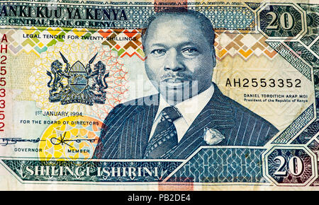 10 Kenyan shillings bank note of Kenya. Kenyan shilling is the national ...