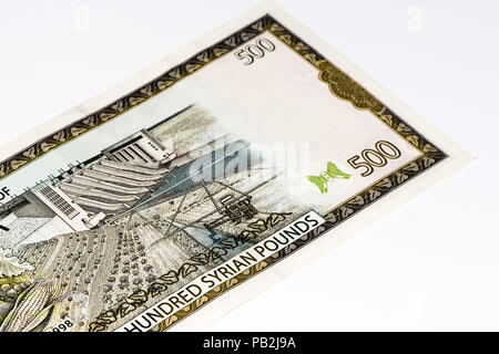 500 Syrian pounds banc note. Syrian pound is the national currency of ...