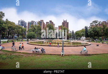 Paseo Sobremonte in front of Cordoba Palace of Justice - Cordoba, Argentina Stock Photo