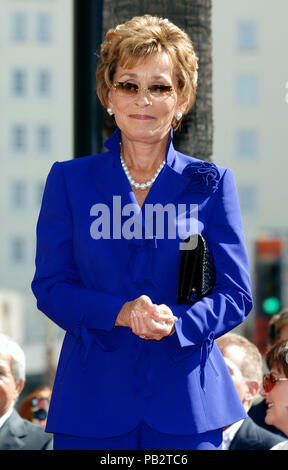 Judge Judy Sheindlin 10th season celebration and star on the Hollywood walk of Fame In Los Angeles. February 14, 2006.JudgeJudySheindlin star004 Red Carpet Event, Vertical, USA, Film Industry, Celebrities,  Photography, Bestof, Arts Culture and Entertainment, Topix Celebrities fashion /  Vertical, Best of, Event in Hollywood Life - California,  Red Carpet and backstage, USA, Film Industry, Celebrities,  movie celebrities, TV celebrities, Music celebrities, Photography, Bestof, Arts Culture and Entertainment,  Topix, vertical, one person,, from the years , 2006 to 2009, inquiry tsuni@Gamma-USA. Stock Photo