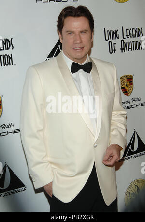 John Travolta arriving at the 5th Annual 'Legends of Aviation' awards ...