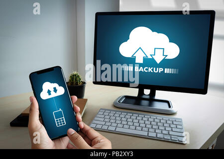 LIVE STREAMING Backup Download Computing Digital Data transferring , STREAMING Download Stock Photo