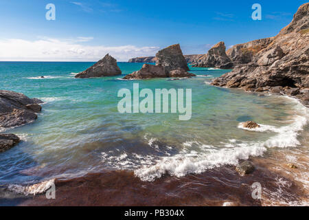 Bedruthan Steps, Cornwall, England, U.K. Stock Photo