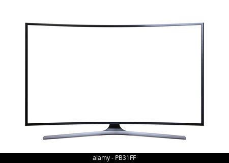 Ultra HD Television with a Blank Screen, Cut Out Stock Photo