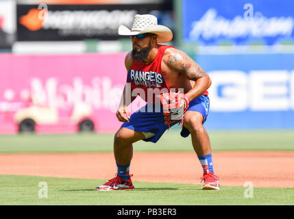 Jun 22, 2017: Texas Rangers second baseman Rougned Odor #12 at bat during  an MLB game between the Toronto Blue Jays and the Texas Rangers at Globe  Life Park in Arlington, TX