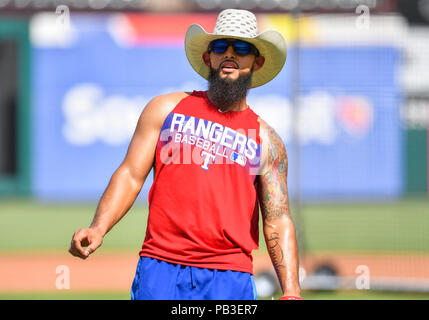 Arlington, Texas, USA. Jul 26, 2018: Texas Rangers second baseman